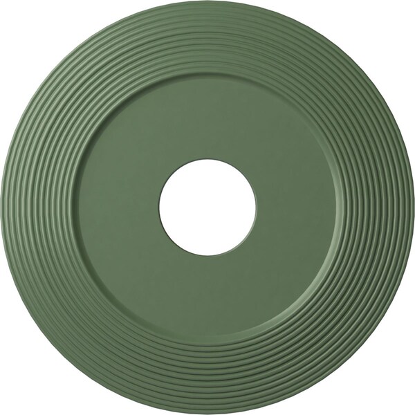 Ekena Millwork Adonis Ceiling Medallion (Fits Canopies up to 10 1/4"), 16 1/8"OD x 3 5/8"ID x 1"P, Athenian Green CM16ADAGF - main